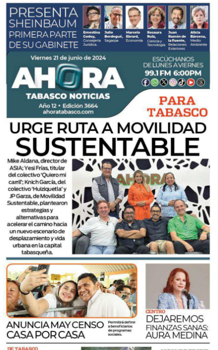 PERIÓDICO AHORA TABASCO NOTICIAS