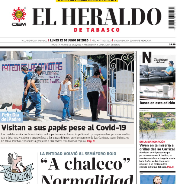PERIÓDICO EL HERALDO TABASCO