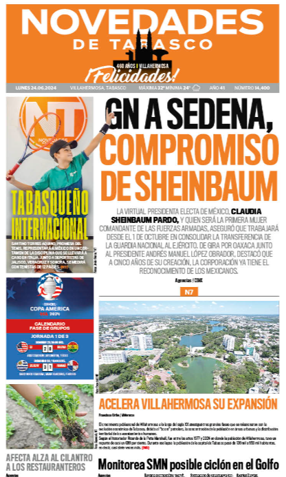 PERIÓDICO NOVEDADES TABASCO